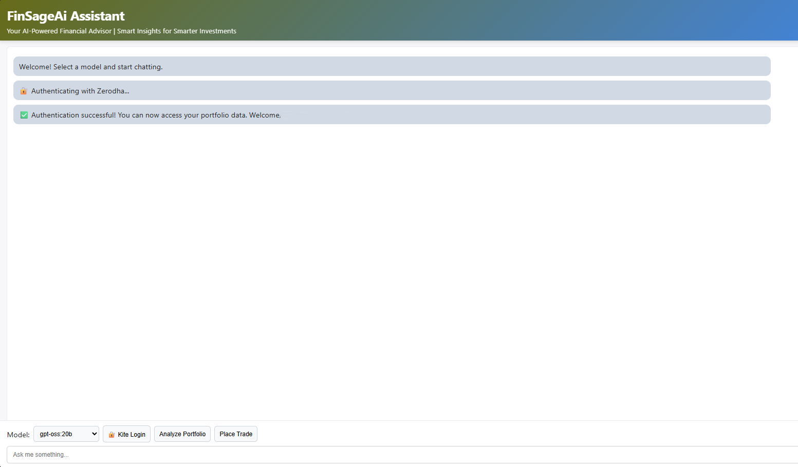 FinSage AI Assistant preview